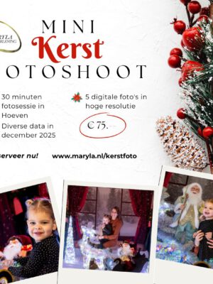 Kerstfotoshoot Maryla Dienstverlening